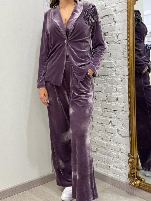 Giacca Tailleur in velluto Tensione In
