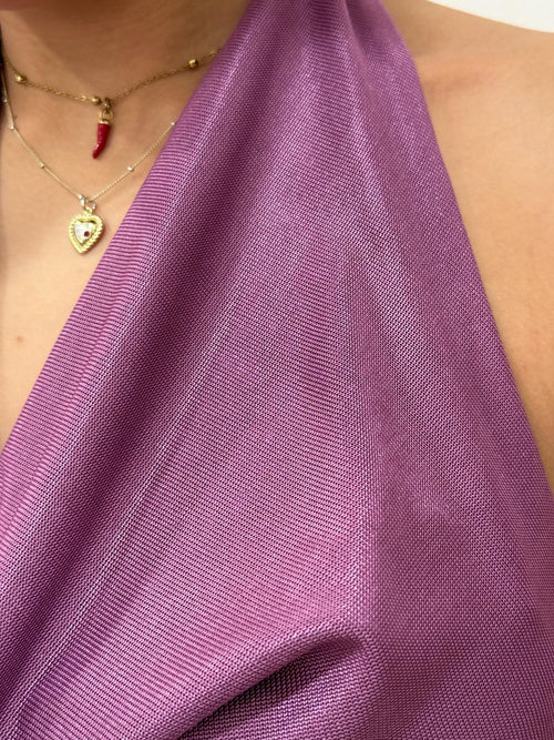Top in maglina di viscosa lurex