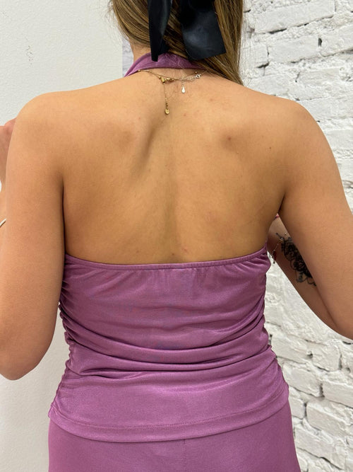 Top in maglina di viscosa lurex