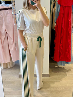 Pantalone fluido con banda