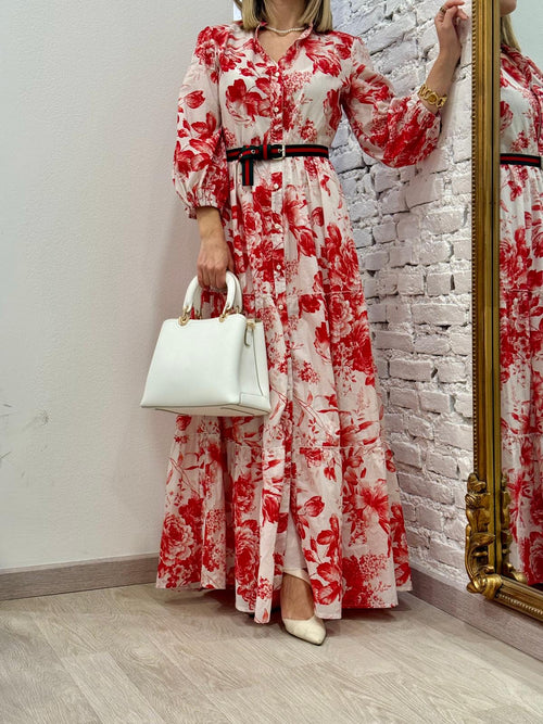 Abito in cotone flowers