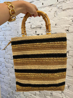 Borsa manico bamboo