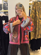 Giacca Kimono In Eco Camoscio Fantasia Tiger Haveone