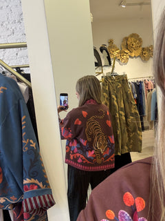 Giacca Kimono In Eco Camoscio Fantasia Tiger Haveone