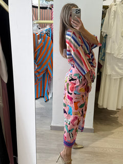Camicia A Righe Arcobaleno