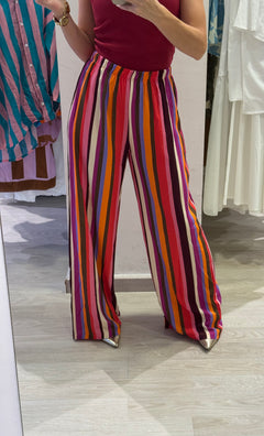 Pantalone Con Fantasia Multicolor