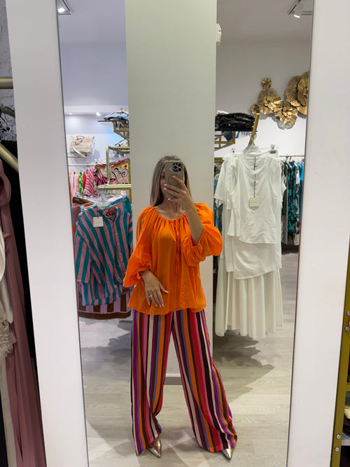 Camicia Con Scollo A Barca