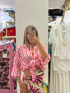 Camicia A Righe Rosa