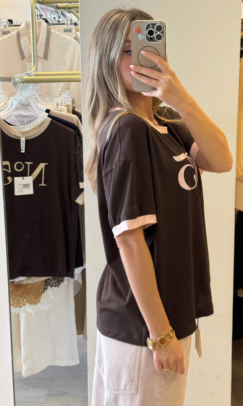 T-shirt "N5" A Contrasto TENSIONE IN
