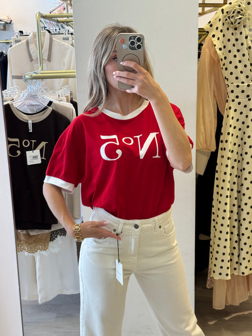 T-shirt "N5" A Contrasto TENSIONE IN