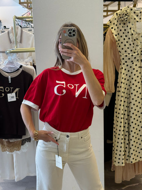 T-shirt "N5" A Contrasto TENSIONE IN