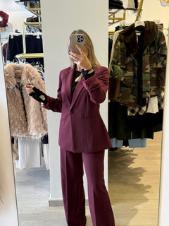 Pantalone A Gamba Dritta Con Cinturino
