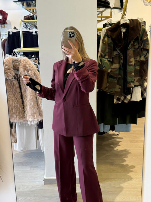 Pantalone A Gamba Dritta Con Cinturino