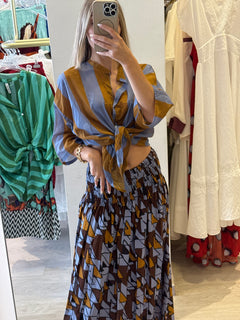 Camicia A Righe Maxi