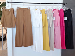 Completo Top/Pantalone in Viscosa/Lino (+colorazioni)