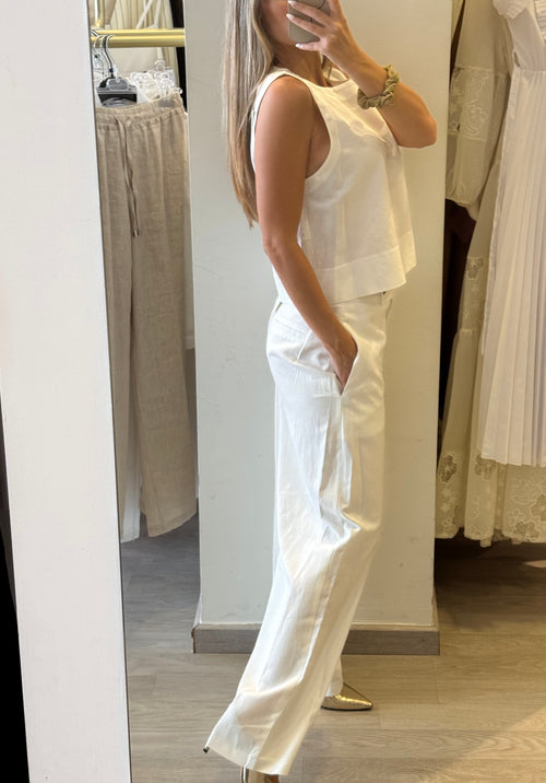 Completo Top/Pantalone in Viscosa/Lino (+colorazioni)