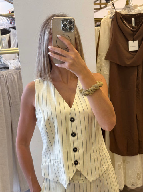 Completo Gilet/Pantalone Gessato