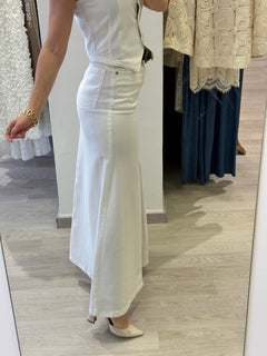 Gonna Bull Bianco In Denim TENSIONE IN