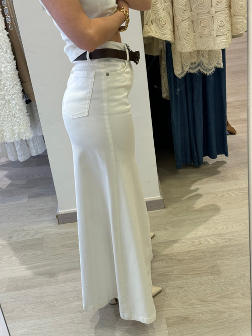 Gonna Bull Bianco In Denim TENSIONE IN