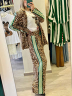 Pantalone maculato in viscosa