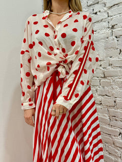 Camicia a pois