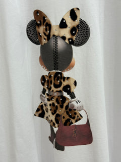 T-shirt Minnie con applicazione strass Tensione In