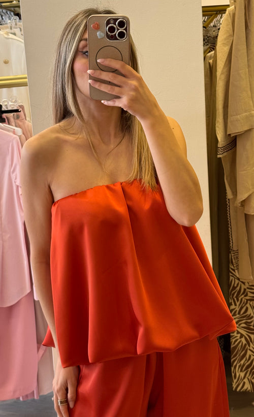 Top Palloncino Luce Satin