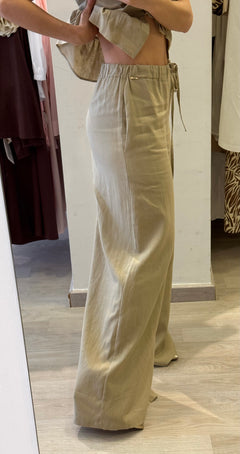 Completo In Lino Gilet + Panta