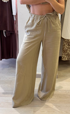 Completo In Lino Gilet + Panta