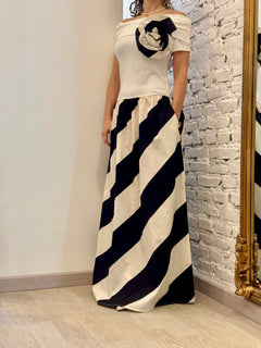 Abito t-shirt e gonna in cotone