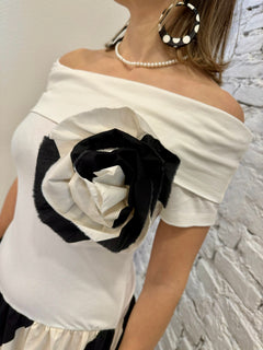 Abito t-shirt e gonna in cotone