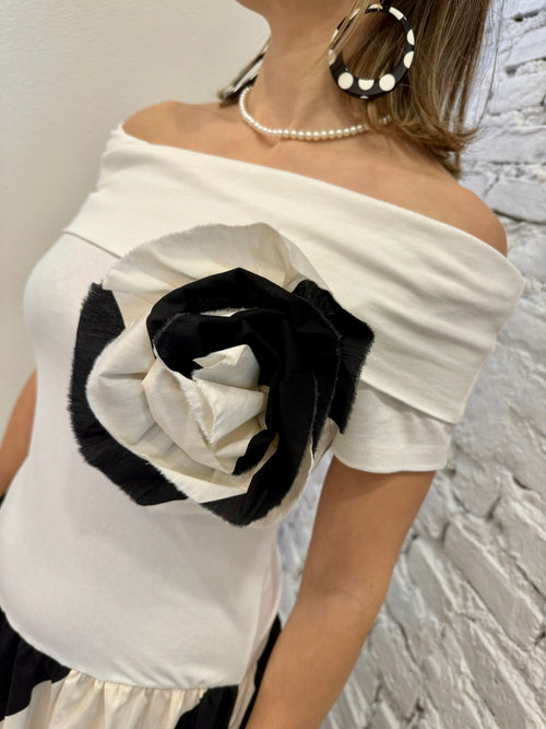 Abito t-shirt e gonna in cotone