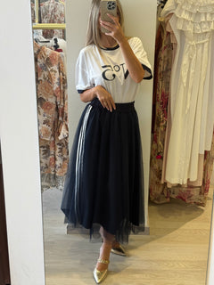Gonna Con Bande In Tulle