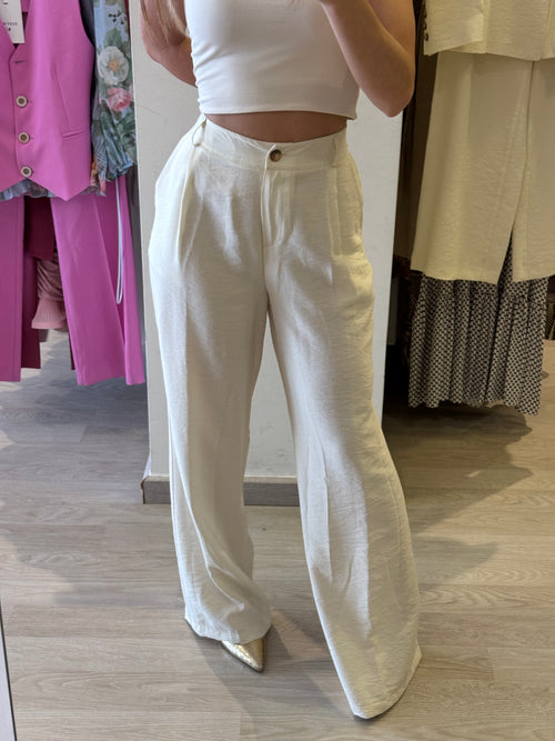 Tailleur In Viscosa Con Spilla