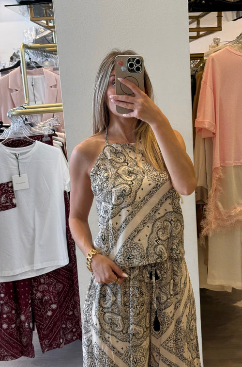 Top Schiena Scoperta Fantasia Bandana