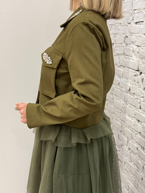 Giacca con applicazioni