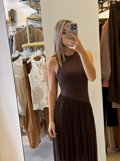 Abito Con Gonnellone In Chiffon