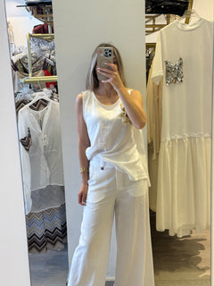 Pantalone Palazzo In Lino