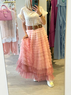 Gonna tulle degradè