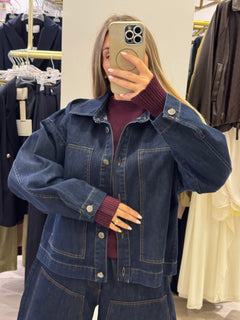 Giubbino Jeans con Impunture