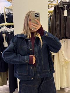 Giubbino Jeans con Impunture
