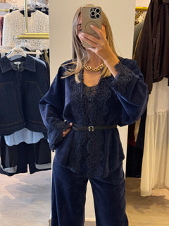 Giacca Denim in Ciniglia