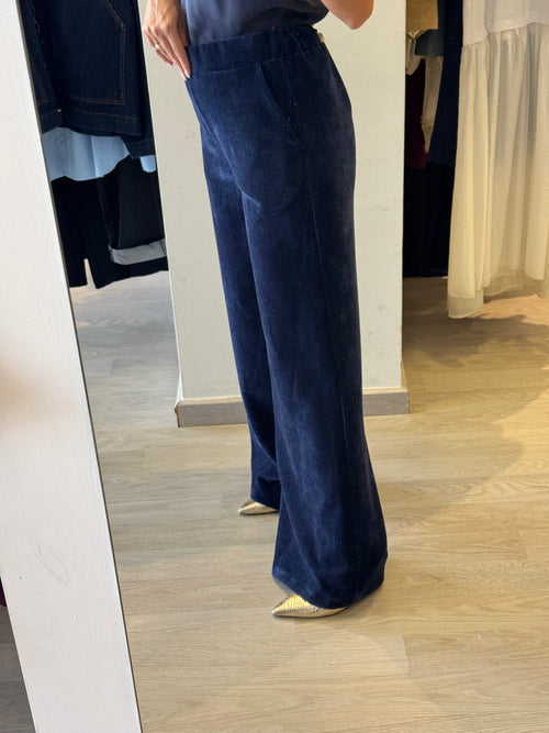 Pantalone in Ciniglia Con Elastico