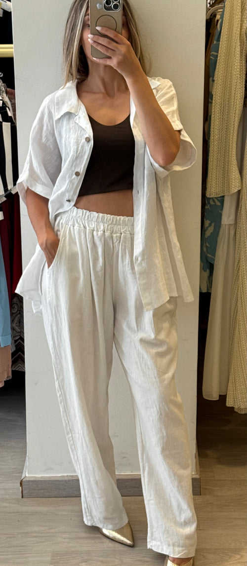 Pantalone In Puro Lino