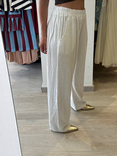 Pantalone In Puro Lino