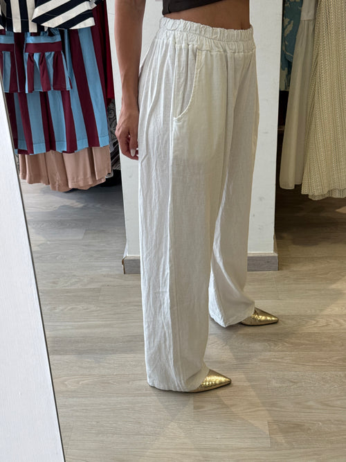 Pantalone In Puro Lino