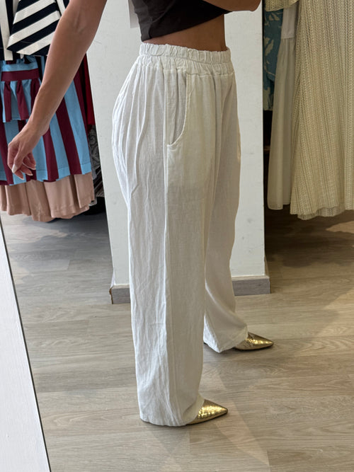 Pantalone In Puro Lino