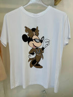 T-shirt Minnie occhiali