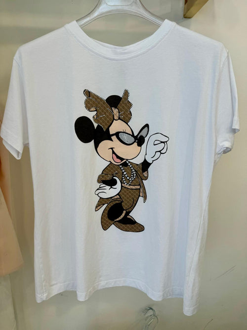 T-shirt Minnie occhiali