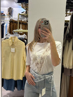 Maglia Scollo A V Con Spallina